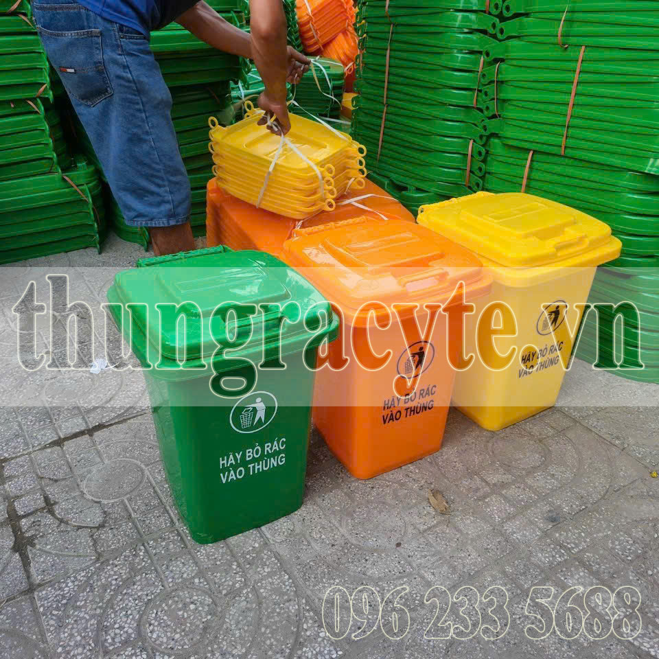 Thùng đựng rác nhựa giá rẻ 60 lít