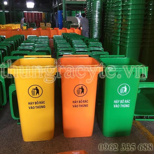 Mua Thùng rác công cộng 120L tại Hà Nội giao hàng nhanh